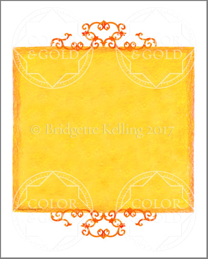 8.5"x11" Honey Sun Border - Color & Gold LLC © Bridgette Kelling