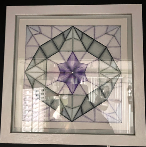 Amethyst Refraction I - Framed