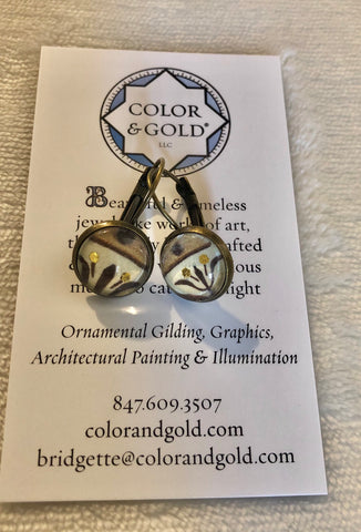 Color & Gold Kingwood Earrings