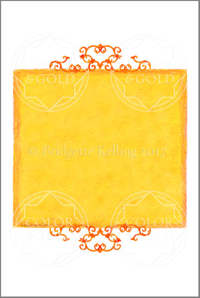 4"x6" Honey Sun Border - Color & Gold LLC © Bridgette Kelling