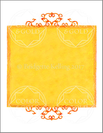8.5"x11" Honey Sun Border - Color & Gold LLC © Bridgette Kelling