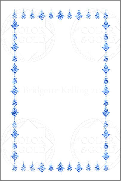 Blue Page Borders