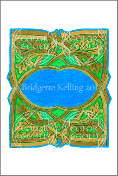 4"x6" Woven Grass Border - Color & Gold LLC © Bridgette Kelling