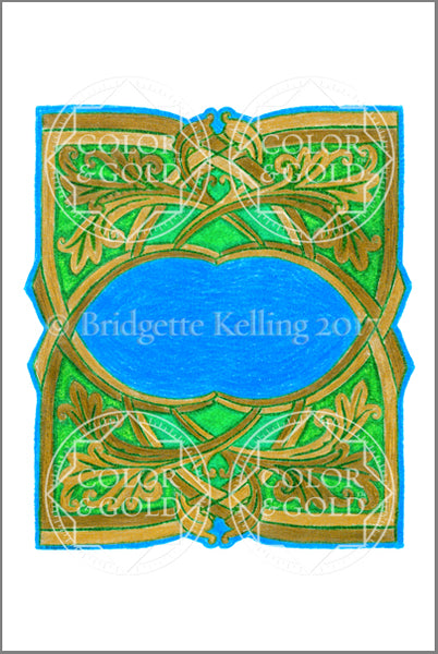 4"x6" Woven Grass Border - Color & Gold LLC © Bridgette Kelling